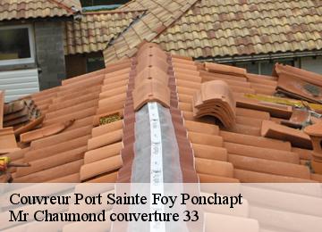 Couvreur  port-sainte-foy-ponchapt-33220 Mr Chaumond couverture 33
