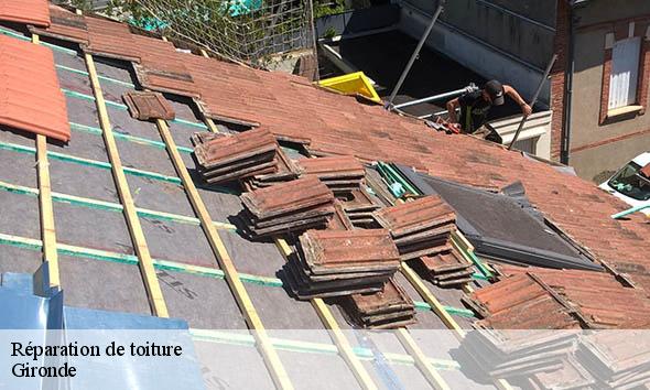 Réparation de toiture 33 Gironde  Couvreur Bordeaux 33