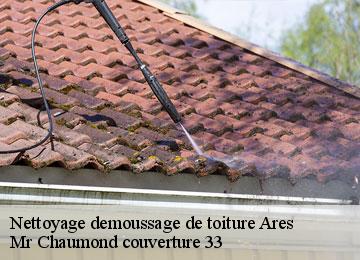 Nettoyage demoussage de toiture  ares-33740 Mr Chaumond couverture 33