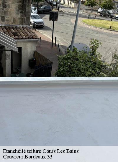 Etanchéité toiture  cours-les-bains-33690 Couvreur Bordeaux 33
