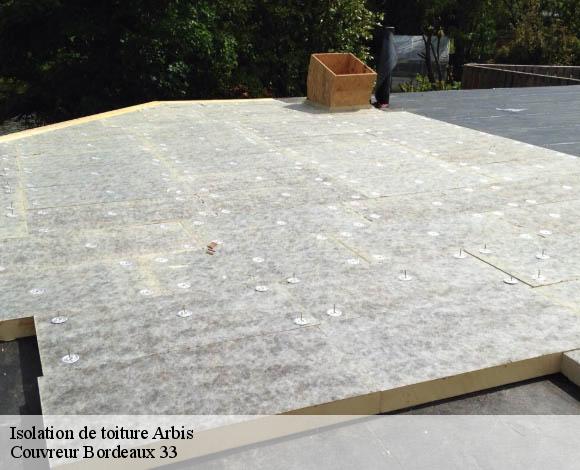 Isolation de toiture  arbis-33760 Couvreur Bordeaux 33