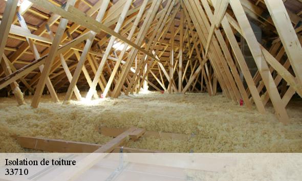 Isolation de toiture  comps-33710 Couvreur Bordeaux 33