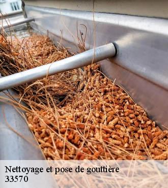 Nettoyage et pose de gouttière les-artigues-de-lussac-33570 Couvreur Bordeaux 33