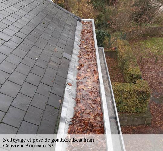 Nettoyage et pose de gouttière  beautiran-33640 Couvreur Bordeaux 33