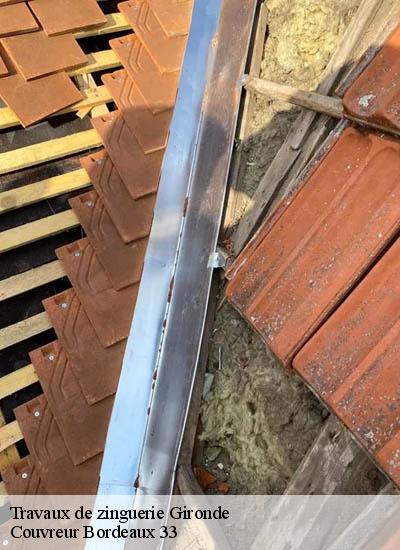 Travaux de zinguerie 33 Gironde Couvreur Bordeaux 33