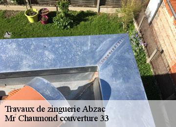 Travaux de zinguerie  abzac-33230 Mr Chaumond couverture 33